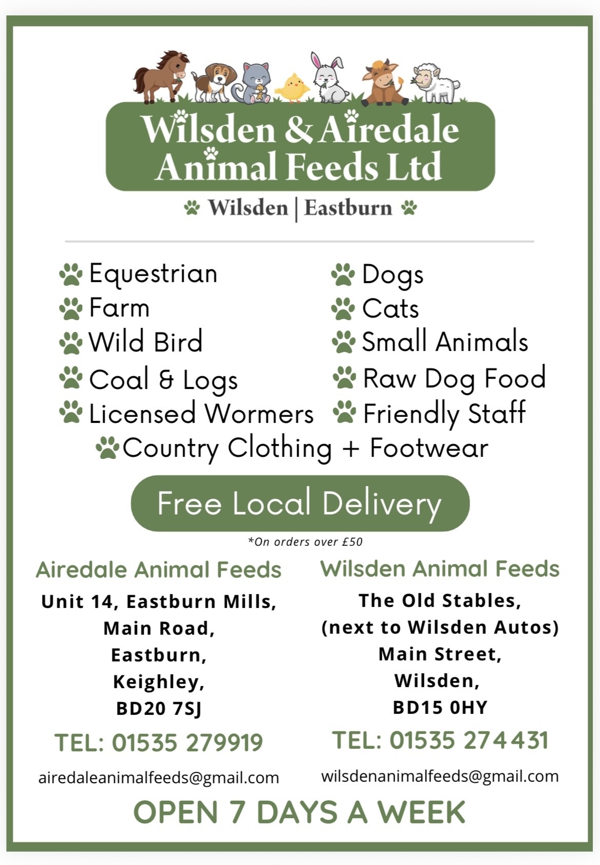 WILSDEN ANIMAL FEEDS